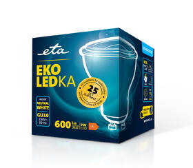 Žárovka LED ETA EKO LEDka bodová 7W, GU10, neutrální bílá 

 obrázek produktu 3 z 3