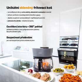 Fritéza horkovzdušná Lauben Glass&SteamAir® Fryer 4500BG 

 obrázek produktu 8 z 16