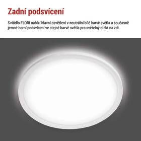 Stropní svítidlo EMOS FLORI, kruh 30cm, 18W, 1800lm, neutrální bílá bílé

 obrázek produktu 2 z 6
