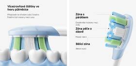 Náhradní hlavice Xiaomi MBS308 Oscillation Electric Toothbrush Replacement Heads (Clean) bílá

 obrázek produktu 3 z 5
