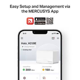 Komplexní Wi-Fi systém Mercusys Halo H25BE BE3600 Mesh Wi-Fi 7 (2 ks) bílý

 obrázek produktu 6 z 7