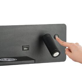 Bodové svítidlo IMMAX LED Be PREPARE 4v1 s Qi nabíjením, USB, varianta levá černé

 obrázek produktu 4 z 8