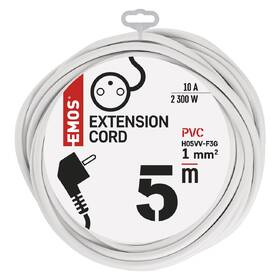 Kabel prodlužovací EMOS 1x zásuvka, 5m bílý

 obrázek produktu 2 z 2
