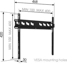Držák TV Vogel’s MA3000 pevný, pro úhlopříčky 32" až 65", nosnost 60 kg 

 obrázek produktu 1 z 7