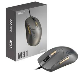 Myš MSI M31 šedá barva
