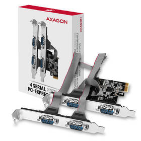 Řadič Axagon PCEA-S4N - 4x RS232 

 obrázek produktu 3 z 3