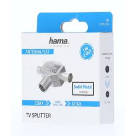 Anténní rozbočovač Hama pro TV, koax zásuvka - 2 koax vidlice 

 obrázek produktu 1 z 1