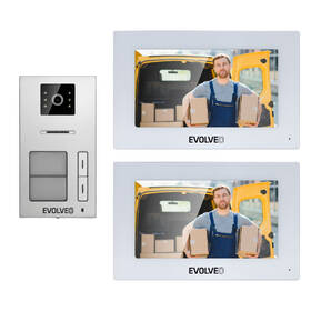 Dveřní videotelefon Evolveo DoorPhone AP2-2 drátový, pro dva byty s aplikací bílý

 obrázek produktu 1 z 8