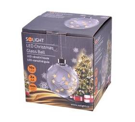 LED dekorace Solight koule skleněná, 10LED, 2x AA, IP20 

 obrázek produktu 7 z 7