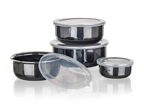 Sada potravinových dóz BANQUET METALLIC Black, 8 ks černá

 obrázek produktu 3 z 5