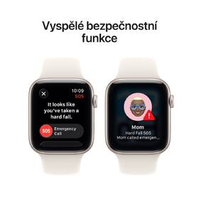 Chytré hodinky Apple GPS + Cellular 44mm hvezdně bílý hliník - hvezdně bílý sportovní řemínek -  M/L 

 obrázek produktu 6 z 7