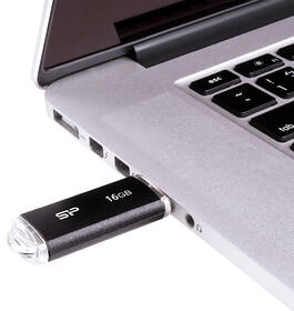 USB Flash Silicon Power Ultima U02 16 GB černá barva
