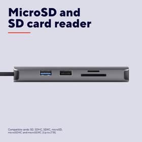 USB Hub Trust Dalyx 8v1 USB-C šedý

 obrázek produktu 13 z 16