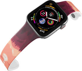 Řemínek Mi-Band na Apple Watch 42/44/45/49 mm - motiv Východ slunce na horách, bílý 

 obrázek produktu 3 z 3