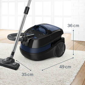 Víceúčelový vysavač Bosch BWD41700 šedá barva
