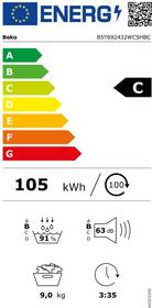 Sušička prádla Beko B5T692432WCSHBC bílá barva
