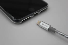Kabel Verbatim Sync & Charge USB/Lightning, 1m, MFi, nerezová ocel stříbrný

 obrázek produktu 2 z 2