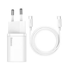 Nabíječka do sítě Baseus Super Si USB-C 25W + USB-C kabel 1m bílá

 obrázek produktu 4 z 6