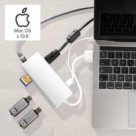 USB Hub Hama Connect2Mac, multiport, pro Apple MacBook Air a Pro 

 obrázek produktu 6 z 7