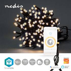 Vánoční osvětlení Nedis SmartLife LED, Wi-Fi, Teplá bílá, 100 LED, 10 m, Android / IOS 

 obrázek produktu 1 z 7