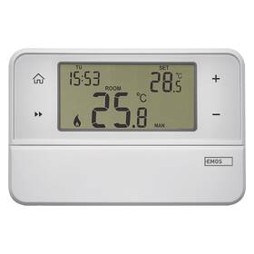 Termostat EMOS pokojový, programovatelný, drátový, OpenTherm, P5606OT 

 obrázek produktu 1 z 10