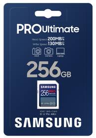 Paměťová karta Samsung SDXC PRO Ultimate 256GB (200R/130W) 

 obrázek produktu 4 z 4