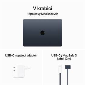Notebook Apple MacBook Air 15" M3 10-GPU 16GB 512GB - Midnight CZ 

 obrázek produktu 8 z 8