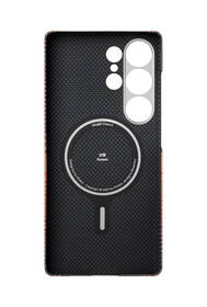 Kryt na mobil Pitaka Tactile Woven, Sunset na Samsung Galaxy S25 Ultra černý/oranžový

 obrázek produktu 3 z 3