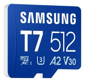 Paměťová karta Samsung T7 MicroSDXC 512GB UHS-I U3 (170R) modrá

 obrázek produktu 2 z 4