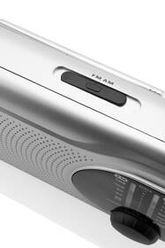 Radiopřijímač JVC RA-E321S stříbrná barva
