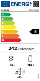 Chladnička s mrazničkou Gorenje NRK612AXL4 IonAir nerez
