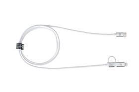 Kabel ERPOWER Dual Cable USB-C/USB-C, Lightning, 65W, 1m bílý

 obrázek produktu 2 z 3