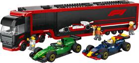 Stavebnice LEGO® City 60445 Kamion F1® s vozy F1® RB20 a AMR24 

 obrázek produktu 1 z 9