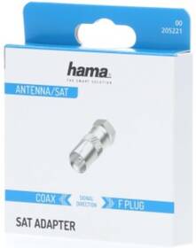 Redukce Hama F-vidlice/M-koax 

 obrázek produktu 1 z 1