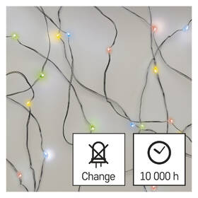 Vánoční osvětlení EMOS 20 LED nano řetěz, 1,9 m, 2x AA, vnitřní, multicolor, časovač 

 obrázek produktu 5 z 9