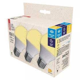 Žárovka LED EMOS True Light, klasik, 7,2W, E27, teplá bílá, 3 ks 

 obrázek produktu 2 z 2