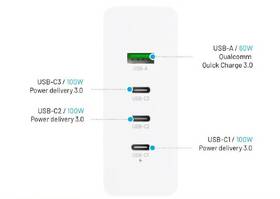 Nabíječka do sítě FIXED Charging Station 3xUSB-C/ 1xUSB-A, GaN, PD 3.0, 200 W bílá

 obrázek produktu 12 z 12