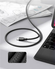 Kabel Voltme Powerlink Rugg Series USB-C/USB-C, CTC 3A/60W 1m černý

 obrázek produktu 2 z 2