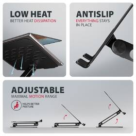 Podstavec pro notebooky Axagon STND-LQB 10"-17.3" černý

 obrázek produktu 3 z 8