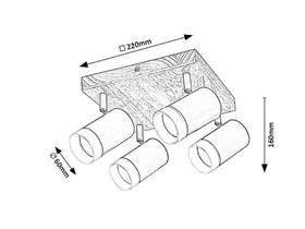 Bodové svítidlo Rabalux Toras 73124 černé/dřevo

 obrázek produktu 6 z 6