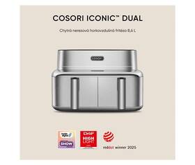 Fritéza horkovzdušná COSORI Iconic Dual CAF-SE901S-CEU, 8,6 l nerez

 obrázek produktu 6 z 8
