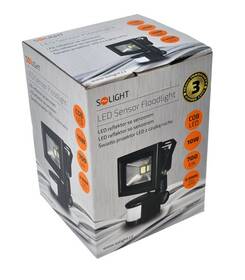 LED reflektor Solight 10W, studená bílá, 700lm, se senzorem černý

 obrázek produktu 2 z 2