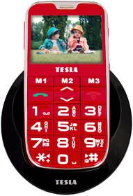 Mobilní telefon Tesla SimplePhone A50 červená barva
