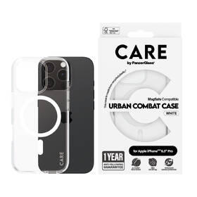 Kryt na mobil PanzerGlass CARE Urban Combat MagSafe na Apple iPhone 16 Pro bílý/průhledný

 obrázek produktu 1 z 4