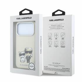 Kryt na mobil Karl Lagerfeld PU Semi Wrap Smooth Sketch Bodies Magsafe na Apple iPhone 18 Pro béžový

 obrázek produktu 6 z 6