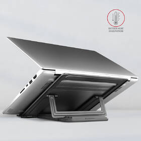 Stojánek Axagon kovový, pro notebooky 10" - 17,3", 4 nastavitelné úhly antracitový

 obrázek produktu 1 z 7
