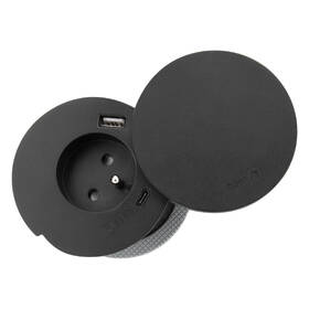 Zásuvka Solight 1z + USB A+C 3.4A + Wireless 10W otočné víčko, vestavná, kabel 2m černý

 obrázek produktu 2 z 7