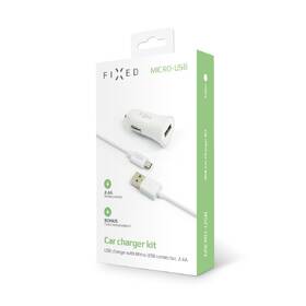 Adaptér do auta FIXED 1x USB, 2,4A + micro USB kabel bílý

 obrázek produktu 4 z 4