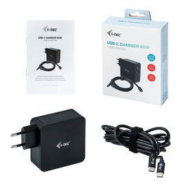 Napájecí adaptér i-tec 60W, USB-C, 1,8m, + USB-A 12W černý

 obrázek produktu 4 z 4