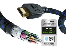 Kabel InAkustik Premium II, HDMI 2.1 Ultra High Speed, délka 2m černý/modrý

 obrázek produktu 3 z 4